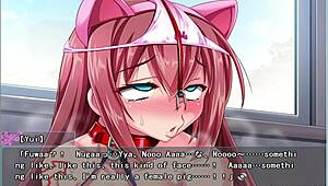 Yui-chan feels humiliated as she becomes my cum sponge in this game.