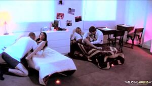 College Girls Unwind With Orgy Emotions