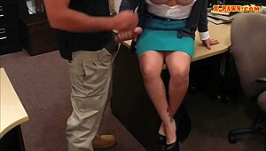 Hey, check this busty milf getting screwed by a sneaky pawn dude! 😜