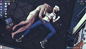 i massage a 3d anime model with big tits