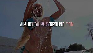 we're on couples vacation scene with britney amber