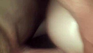 Doggystyle fucking my girlfriend's big ass bent over with monster cock for intense orgasm