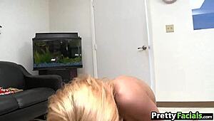 puerto rican eve evans got a messy facial in this clip