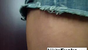 home movie hand held masturbation session with hot blonde nikita von james