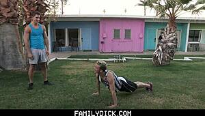 Familydick - Stepbrother Gets His Asshole Reamed By Muscular Older Bro