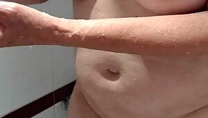 Shower Time At Hotel With Housewife