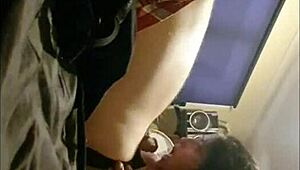 Sexy brunette teresa performs deepthroat and swallow on pocket rocket