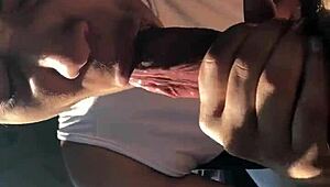 Asspredateur gets sloppy blowjob from tinder slut in car