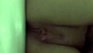 Behind the scenes with Christy Mack in makeup room and bath