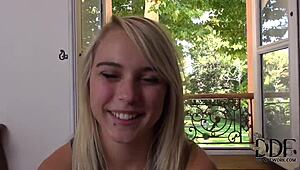 chloe toy undresses for anal play