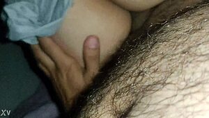 Amateur girl sits deliciously on her brother-in-law's cock!