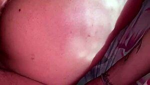 her first time anal experience unfolds