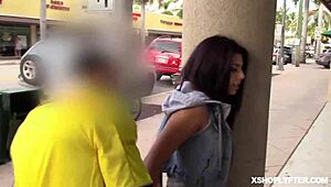 Lp officer slamming violet storms teen 18+ pussy from behind doggystyle