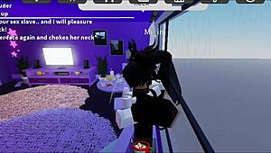 roblox master trains new slutty slave with stockings and creampie
