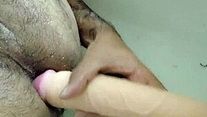 big dildo assfucking in the bath, so wet and anal