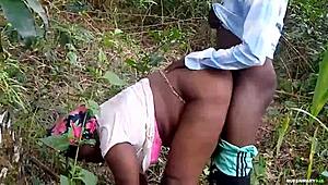 Two Lovers Caught Fucking in the Bush on Sunday!