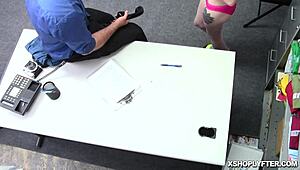 Lp officer slamming violet storms teen 18+ pussy from behind doggystyle