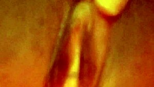 Horny petite slut masturbates intensely and cums loudly in close-up