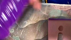 Fat girl gets fucked hard with toys in her pussy