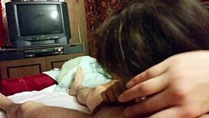 my gf gived me a new year blowjob gift