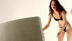 in ales dreams ep2 second part, slave endures foot domination humiliation and femdom bdsm with barefoot feet