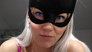 Privatemask Plays With Her Big Ass And Tits In Private