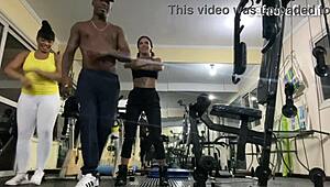 Are these two perverse students ready for the trainer to shove his big black cock inside?