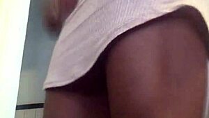 Upskirt Peek At Her Under The Skirt