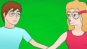 Blonde Anime Bookworm Tomni Shows Off Big Tits In Library