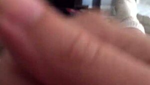 Masturbating my thick cock intensely.