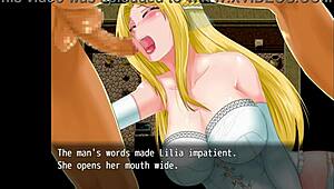 princess quest part 2 - the princess gets humiliated in a group gangbang with blowjobs and masturbation