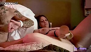 Girlfriend plays with herself then dildo fucks