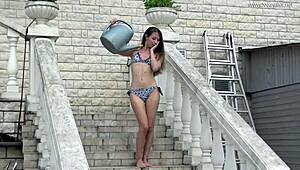 Irina aka Stephanie Moon is a mega hot Russian pornstar, skinny brunette teen 18+.