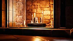 Slutty dark elf craves orc cock