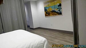 Teen Stepsister Plowed with Monster Cock Blowjob