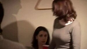 College party turns into wild cock sucking fuck orgy