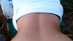 intriguing karely ruiz doggy style in jungle, ass hurts after anal pullout