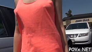 I roughly penetrated the busty teen