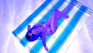 Moonlit Cartoon Character Pleasures Herself!