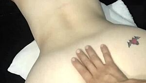 this christmas i caught mrs noel on all fours with shaved pussy getting assfucked