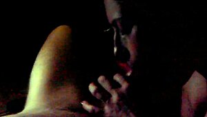 Intense blowjob with throbbing cock sucking deep and hard in her mouth