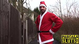 Saskia Faces Intense Punishment From Bad Santa For Naughty Behavior With Deepthroat And Dildo.