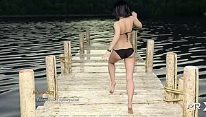 i'm giving a footjob during dinner lessons e1 21