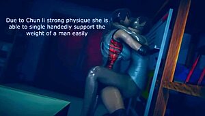 3d street fighter chun li in anime action part 01