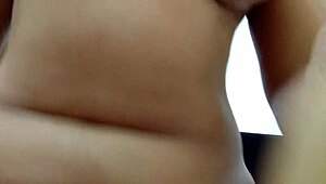 sarah rosa, the cute latina amateur, shaves her hairless pussy and exhibits herself voyeuristically with big tits on display