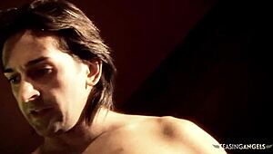 Threesome sex with big tits blowjob and cumshot pleases her 😍