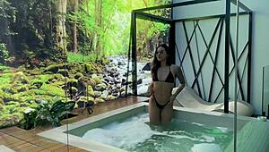 Morena Louca de Tesao na Hidromassagem Completo