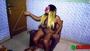 hot ebony babe seduces friend into interracial fun with tits and ass