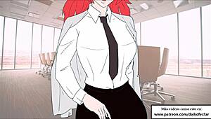 Office slave instructions with ballbusting and spanking