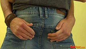 Watch me cum on twink's feet after anal fuck? he asks provocatively